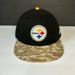 Pittsburgh Steelers Military Salute New Era Fitted Hat